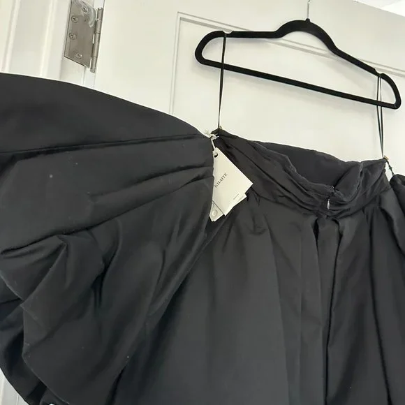 ❌SOLD❌NWT Khaite Katerina Off-shoulder Mini Dress Balloon Sleeves Sz 10 - Picture 10 of 12